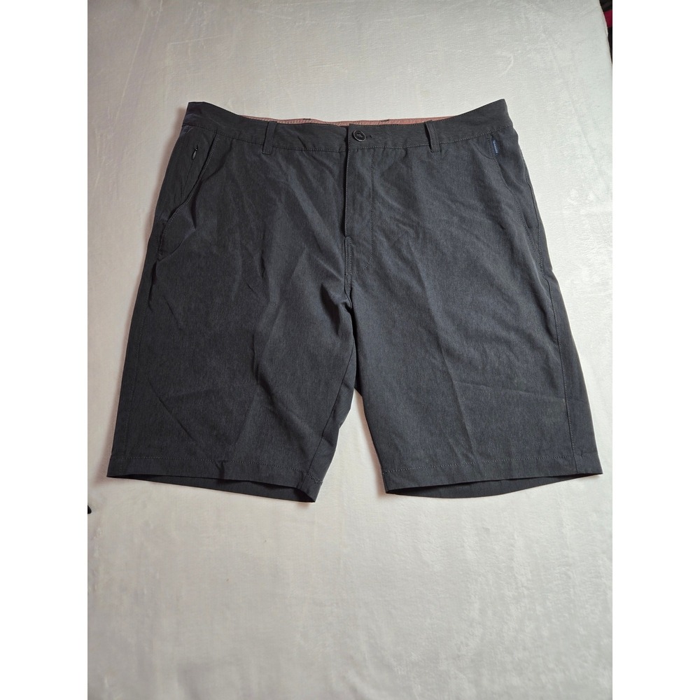 7 Diamonds Performance Shorts Mens 38‎ Charcoal Gray Heather Stretch Golf Active